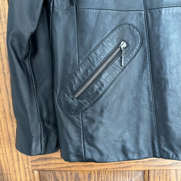 G.I.L.I. Genuine Leather Moto Jacket/Blazer - Size S - Picture 6 of 12